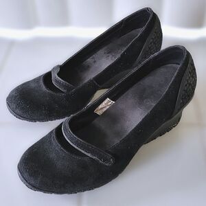 Merrell Black Petunia Mary Jane Wedges